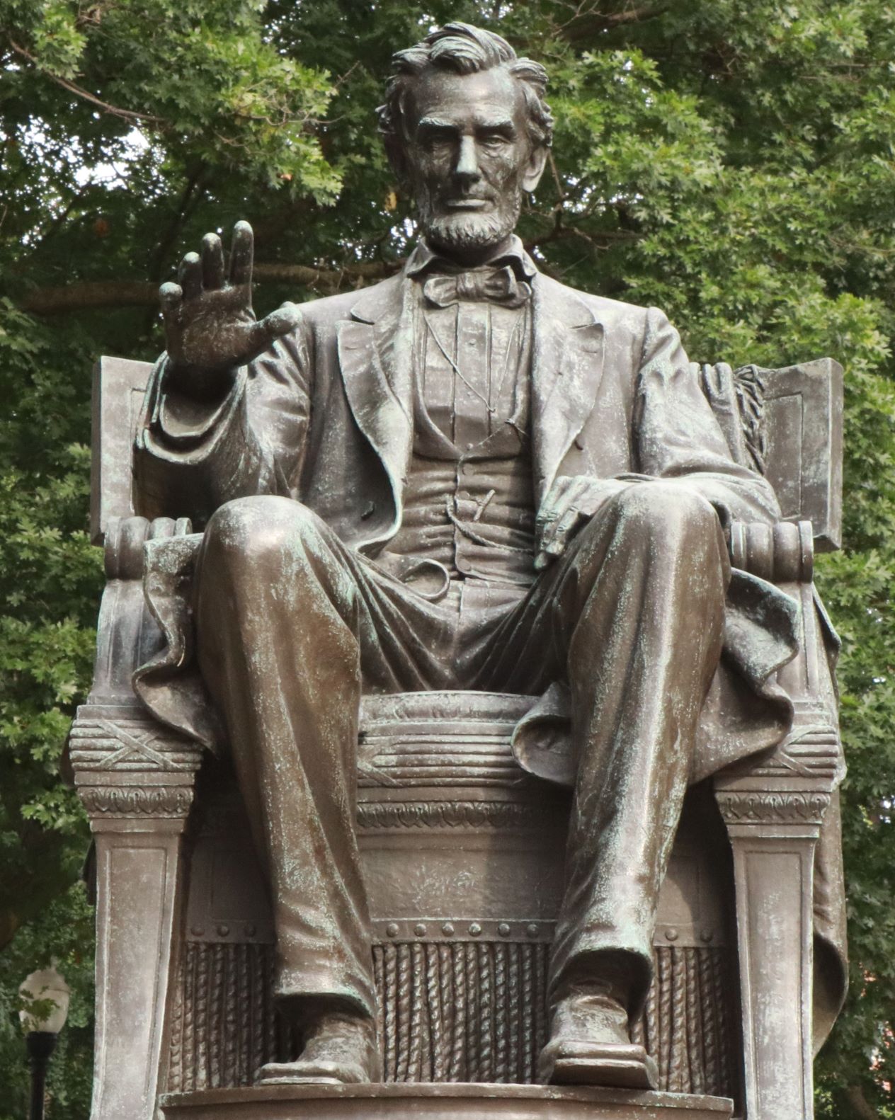 The Abraham Lincoln Statue University Park, Indianapolis War