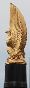 Gold Eagle Sculpture