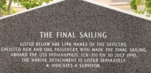 USS Indpls.. inscription